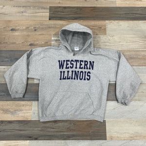 Vintage 90s western Illinois hoodie